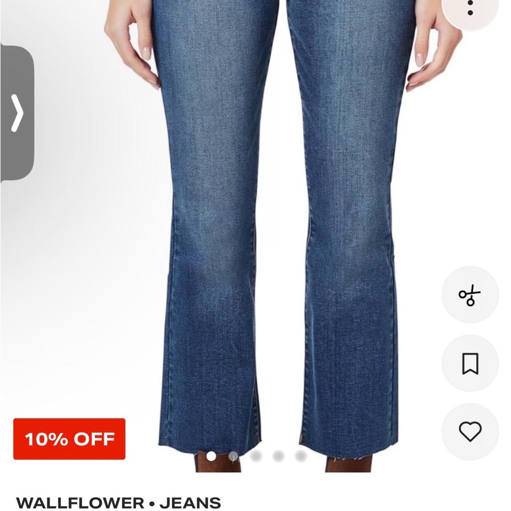 Wallflower Women's Dark Blue Flare Jeans